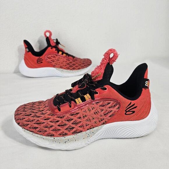 UNDER ARMOUR Curry Flow 9 Elmo Basketball Sesame Street Shoes Mens Size 8.5 M